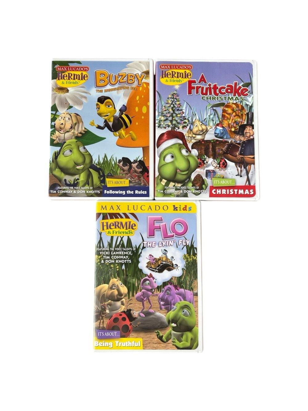 Max Lucado’s Hermie & Friends DVD (3) Lot
